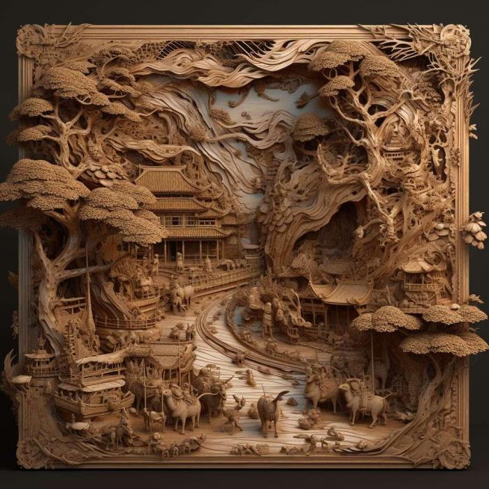 نموذج ثلاثي الأبعاد لآلة CNC 3D Art 